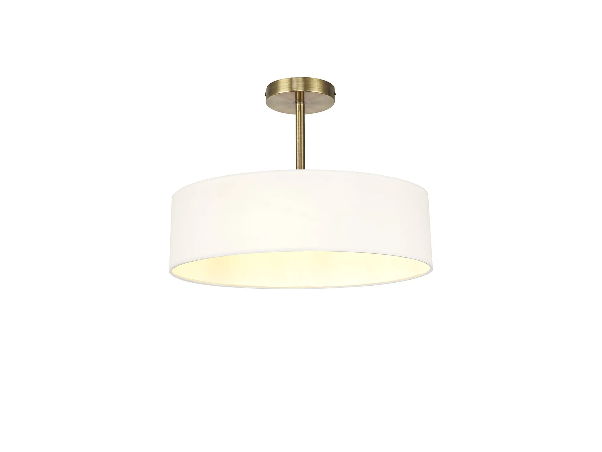 Baymont AB WH Ceiling Lights Deco Semi Flush Fittings Baymont AB WH Ceiling Lights Deco Semi Flush Fittings